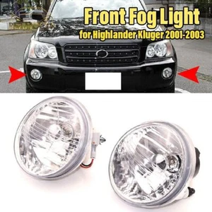 Fit For Toyota HIGHLANDER KLUGER 2001-2003 Bumper Lamps Fog Lights ASSY x 2PCS - Picture 1 of 5