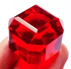 60 Ct Emerald Cut Mozambique Red Ruby Gemstone Jewelry Making Gift Her And Him - Picture 1 of 5
