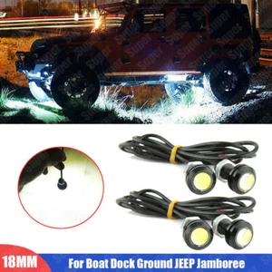 4x LED Rock Lights Under Trail Rig Reverse For Boat Dock Ground JEEP Jamboree - Picture 1 of 12