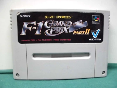 SNES -- F-1 GRAND PRIX PART Ⅱ 2 -- Can save! Super famicom. Japan game. 13246 - Image 1 of 4
