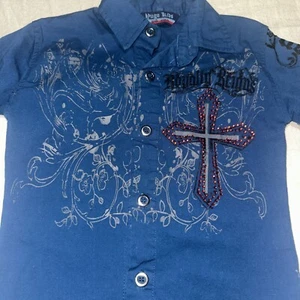 Yugo Kids  Dress Shirt Blue Size 2 - Picture 1 of 10