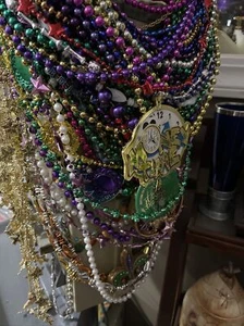 Mardi Gras riesige Menge Perlen fast 5 Pfund - Bild 1 von 10