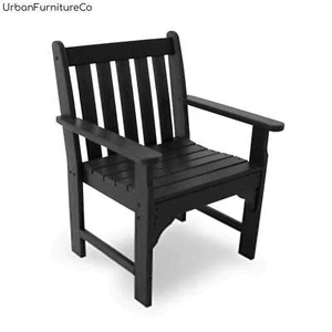 NEW Traditional Poly Resin Vineyard Outdoor Armchair Solid Heavy-Duty Furniture - Picture 1 of 17