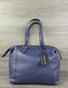 Christian Laurier Satchel Large Pebble Leather Susi Handbag (Marine Blue) - Picture 1 of 9