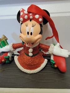 Disney Parks Minnie Mouse Marionette Puppet Pull String Christmas Tree Ornament  - Picture 1 of 4