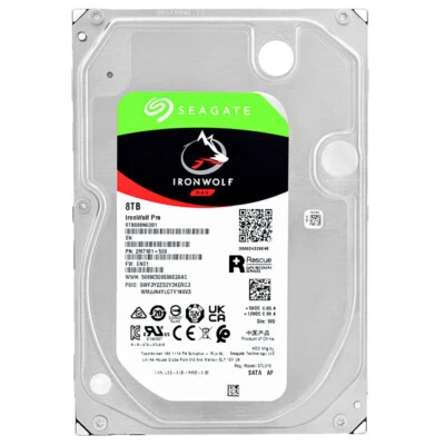 New Seagate IronWolf Pro ST8000NE001 256Mb Cache 7200RPM SATA III 3.5'' Inch 8TB - Image 1 of 4