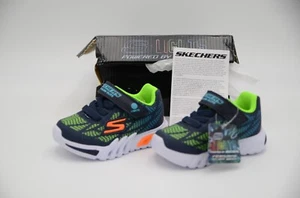SKECHERS Flex Glow Elite Light Up Hook & Loop Toddler Tennis Shoes Size 5 NEW - Picture 1 of 1