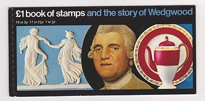 Story Of Wedgwood Stamp Booklet Great Britain # BK144 FRESH FULL PERFS RARE Mint - Image 1 of 4