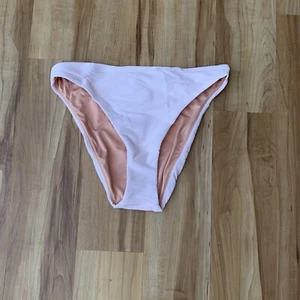 J. Crew Women’s Ribbed High Rise Swim Bikini Bottom Light Pink Size M BE808 NWT - Picture 1 of 9
