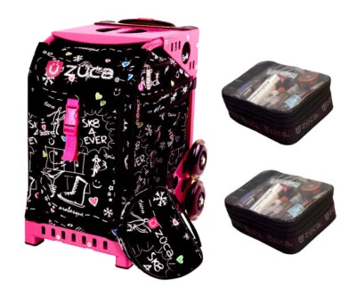 Zuca Sport Bag - Sk8 Black (Limited Edition) with 2 Small Utility Pouch - Image 1 of 4