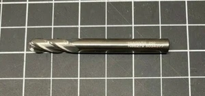 Niagara N86279 Carburo 4 Flauta Bola Endmill, 1/4"d. 1/4"s 3/4" LOC x 2 1/2" OAL - Imagen 1 de 2