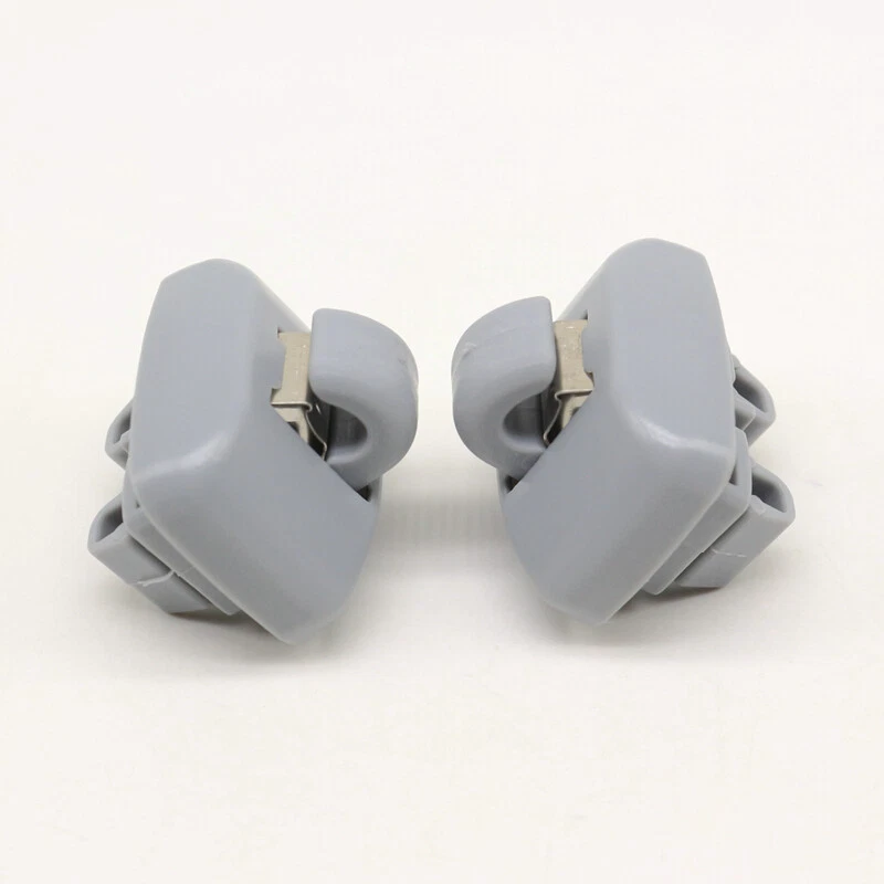 2Pcs 4B0857562 Gray Sun Visor Clips Holdor Hook For Audi A6 S6 Quattro 1998-2005 - Image 1 of 4