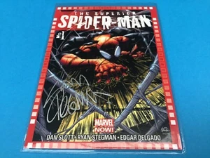 2013 Marvel Now auto #119 cover Superior SPIDER-MAN auto signed Stegman cutting - Picture 1 of 4