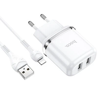 Caricatore Veloce Per iPhone 12 Mini 2X USB Spina Alimentatore Cavo Di Ricarica - Immagine 1 di 4