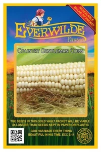 100 Country Gentleman Corn Seeds - Everwilde Farms Mylar Seed Packet - Picture 1 of 3