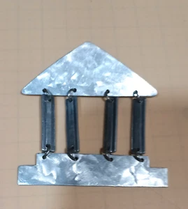 Jill Fagin Vintage Aluminum Brooch - Picture 1 of 5