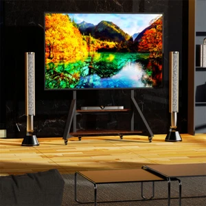 TV Ständer rollbar TV Halterung 40-100Zoll mobil Standfuss Fernsehständer Rollen - Bild 1 von 26