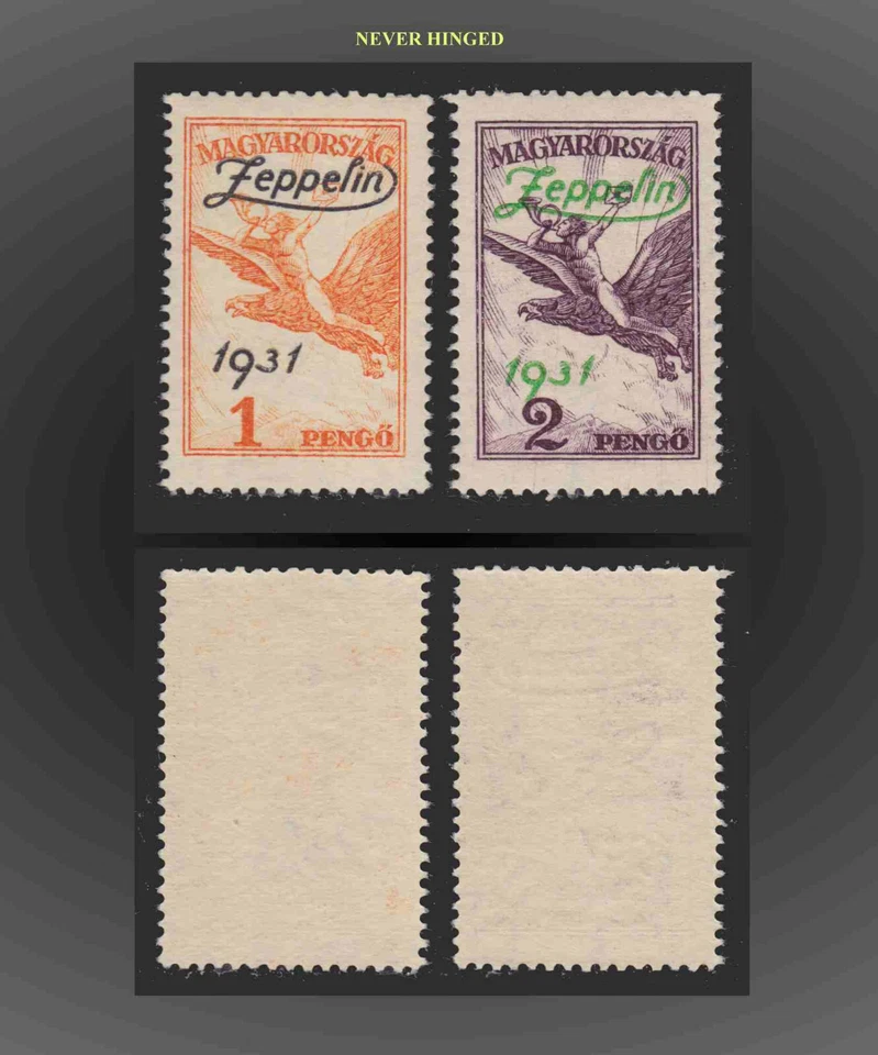 1931 AIR Turul Hungarian mythological bird OVP. ZEPPELIN NH SCT.C24-5 MI.478-0 - Image 1 of 1