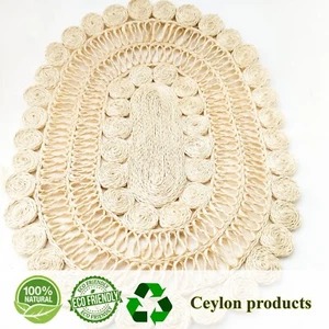 Handmade Table Mat 100% Naturel Home Table Decor made out of hana / Kantala leaf - Picture 1 of 1