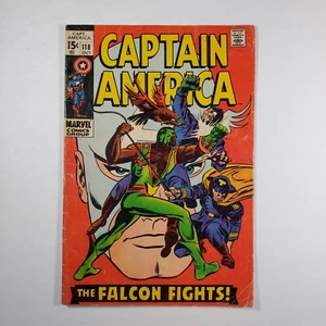 Marvel Comics Captain America #118 Sehr guter/sehr guter Zustand Schlüsselausgabe 2. Auftritt von Falcon - Bild 1 von 11