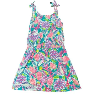 Lilly Pulitzer Girls Pineapple Print Sleeveless Dress Large 8-10 - Picture 1 of 3