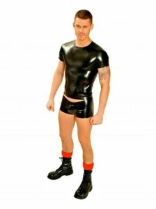 FIST RUBBER Designer Muskel T-SHIRT Fetisch Gay Gummi LATEX-T-SHIRT Bestseller - Bild 1 von 5