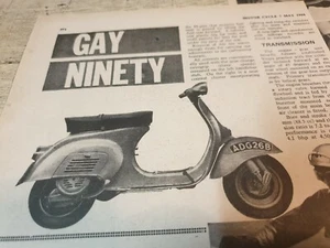 1964 VESPA 90  SCOOTER  Original  UK Road Test Report  - Picture 1 of 2