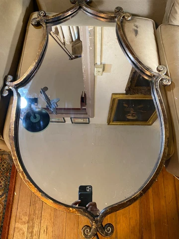 Large Uttermost Metal Framed Mirror - 24.5" W x 37.5" L x 1.5" D Cover