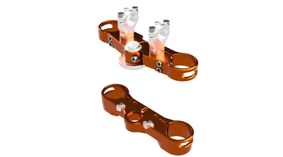 Abrazaderas triples KTM 690 SMC R y Husqvarna 701 SM Foto 1 de 3