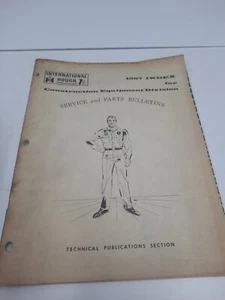 INTERNATIONAL HOUGH 1967 INDEX CONSTRUCTION DIVISION SERVICE & PARTS BULLETINS - Picture 1 of 8