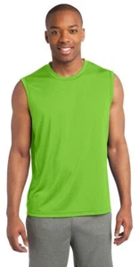 Sport-Tek ST352 Men's SLEEVELESS MUSCLE T-SHIRT Competitor Performance Tee - Picture 1 of 13