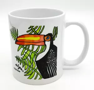 Rainforest Tukan Vogel Kaffeebecher Tropical von Adelynn Keramik 12 Unzen - Bild 1 von 6