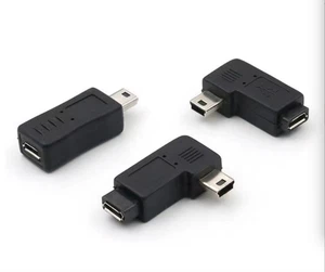 Micro USB Female to Mini USB Male Adapter Converter Connector 5Pin Charger - Picture 1 of 16