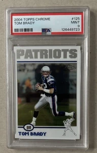 Tom Brady Topps 2004 cromo #125 PSA 9 como nuevo - Imagen 1 de 2