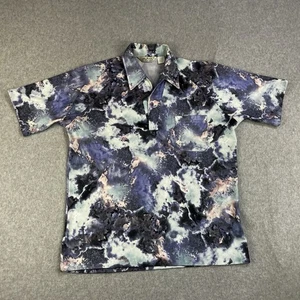 Camisa De Colección Lilly Dache Años 70 Polo Disco Para Hombre Grande Crucero Poliéster Geométrica - Imagen 1 de 9