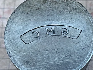 VTG 1920-60's Mold Jewelry Die GMC Division Badge Ribbon Lapel Pin Medal 67M - Picture 1 of 6