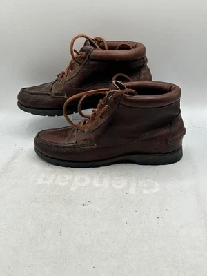 Timberland Ankle Chukka Boot Women's Sz 9M Brown Leather Moc Waterproof 57331 - Image 1 of 4