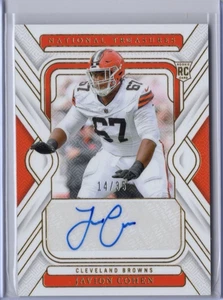 JAVION COHEN NFL Browns 2024 Panini National Treasures RC Auto 14/35 #155 Card - Picture 1 of 2