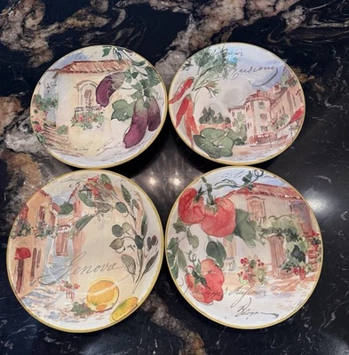 4 Certified International Piazzette 9.25" Soup/Pasta Bowls New with Tags - Image 1 of 4