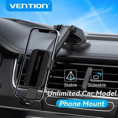 Car Phone Holder Stand Suction Cup Adjustable for iPhone 14 13 12 11 Pro Samsung - Image 1 of 4