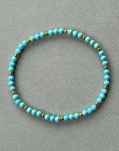 Armband „Ozeanruhe” – Natürlicher Türkis & goldene Akzente 🌊✨ - Bild 1 von 4