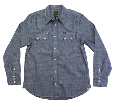 Lee 101 '50s Western Shirt Men's Size XL Kaihara Japanese Selvedge Denim 7 oz. - Image 1 of 4
