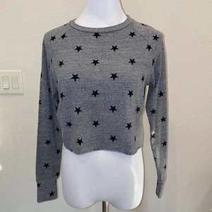 LNA Brushed Roos Star Sweatshirt Crop Small - Picture 1 of 5