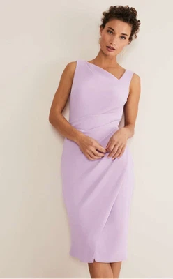 Phase Eight Lilac Purple Dress Size 16 RRP £139 Wedding Guest Occasion - Image 1 of 4