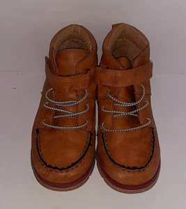 Kids shoes youth size 13 OshKosh brown leather look hiking camping boots - Picture 1 of 6