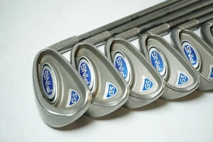 Ping G5 Irons / Green Dot / 4-PW / Soft Regular Flex Graphite Shafts - Picture 1 of 8