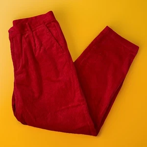 Rowing Blazers x Target Men's Pleated Front Corduroy Pants Red 33 X 32 - Picture 1 of 11