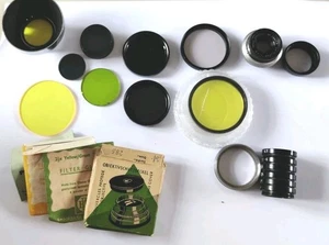 Vintage Camera Filter Job Lot IV ND Colour Small Sizes 37mm 40mm 11mm - Picture 1 of 3