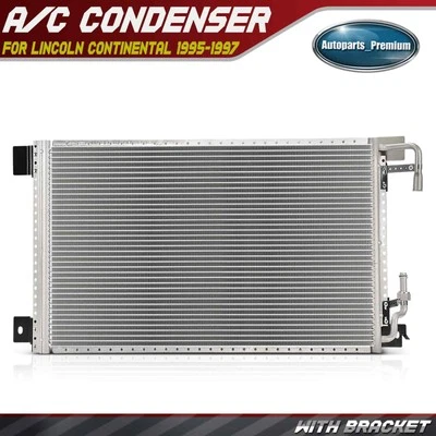 Condensador de aire acondicionado con soporte para Lincoln Continental 1995-1997 V8 4,6 L F50Y19712A Foto 1 de 4