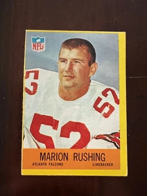1967 Philadelphia Marion Rushing Atlanta Falcons card 9 - Image 1 of 2